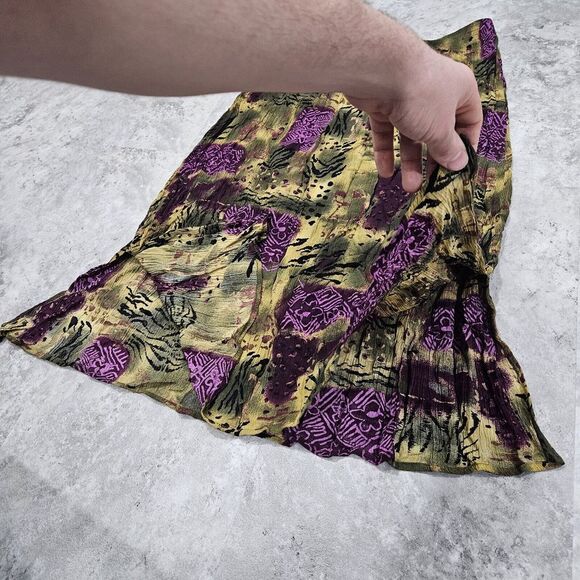 Dressbarn‎ Women Skirt Large Multicolor Geometric Midi Boho - Picture 3 of 9